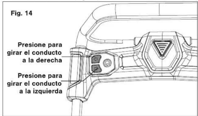 Snow Joe 24VX4SB21CT - Cambio de la dirección y altura de lanzamiento de nieve - 1