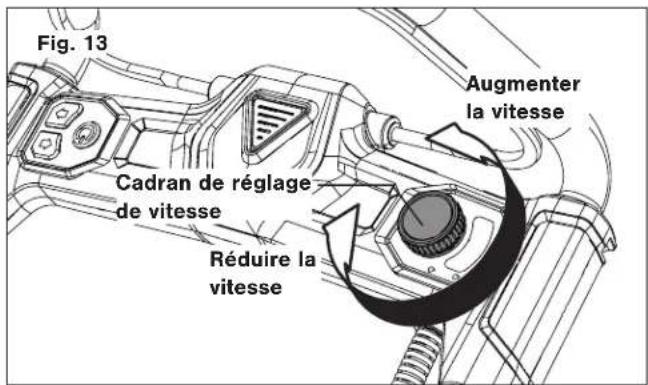 Snow Joe 24VX4SB21CT - Comment régler la vitesse de la tarière - 1