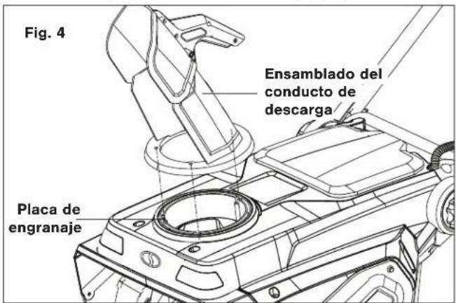 Snow Joe 24VX4SB21CT - Ensamblado del conducto de descarga - 1