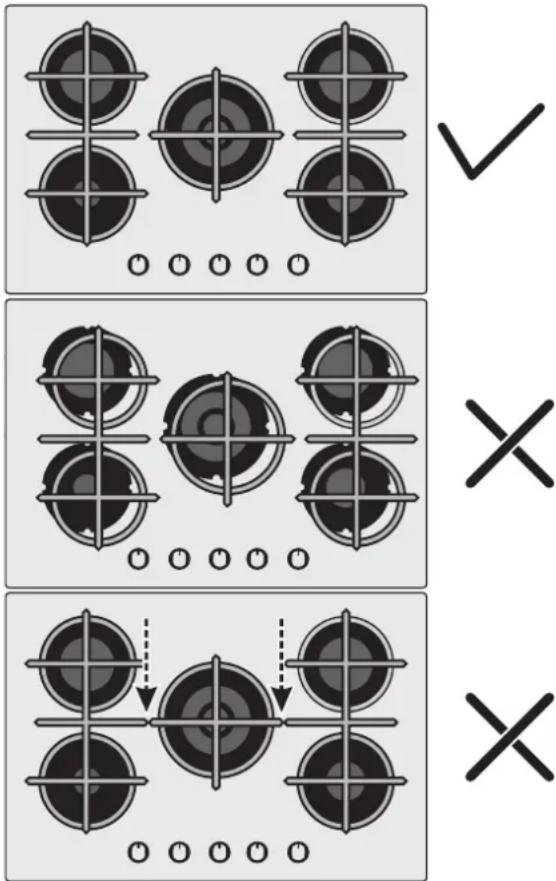 HOOVER HVW6MW - USE OF HOB - USER INSTRUCTIONS - 1