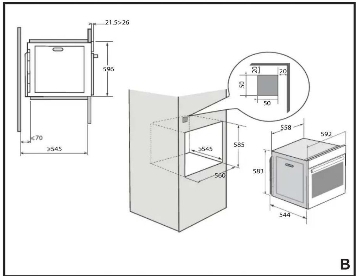 BRANDT BXE6538XS - 2.1 - 2