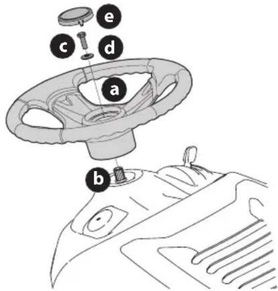 TROY-BILT Bronco 42I - INSTALACIÓN DEL VOLANTE (SI CORRESPONDE) - 1