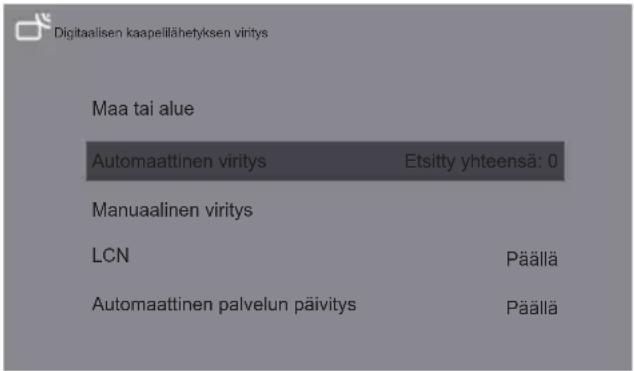 PANASONIC TX75LX700E - Analoginen asetus: Valitse ATV ja hyväksy. - 1