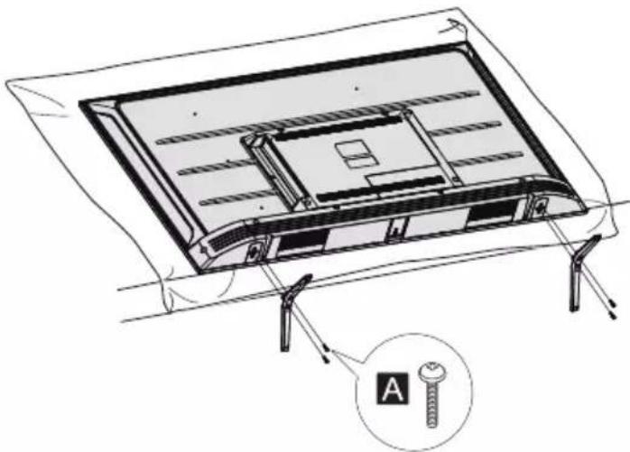 PANASONIC TX75LX700E - Anbringen der Standfüße - 1