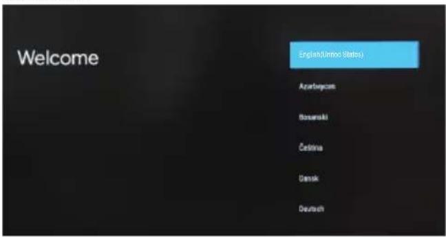 PANASONIC TX75LX700E - Stap 1: Selecteer de gewenste menutaal. - 1