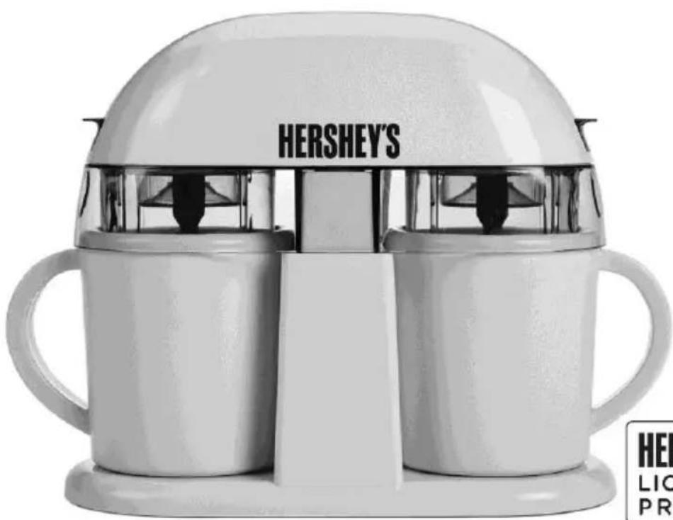WestBend IC13887 - MACHINE À GLACE AVEC PORTION SIMPLE OU DOUBLE HERSHEY'S - 1