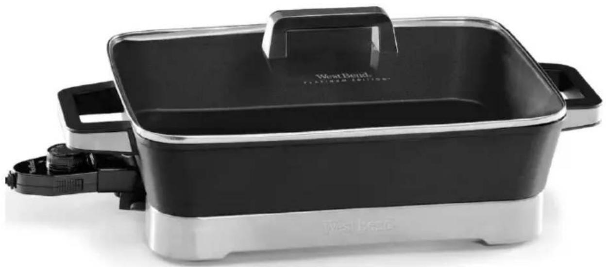 WestBend 72400 - POELON ÉLECTRIQUE ANTI-ADHESIF PLATINUM EDITION™ - 1