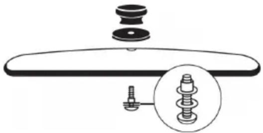 WestBend 6111CF - Assemblage du bouton sur le couvercle : - 1