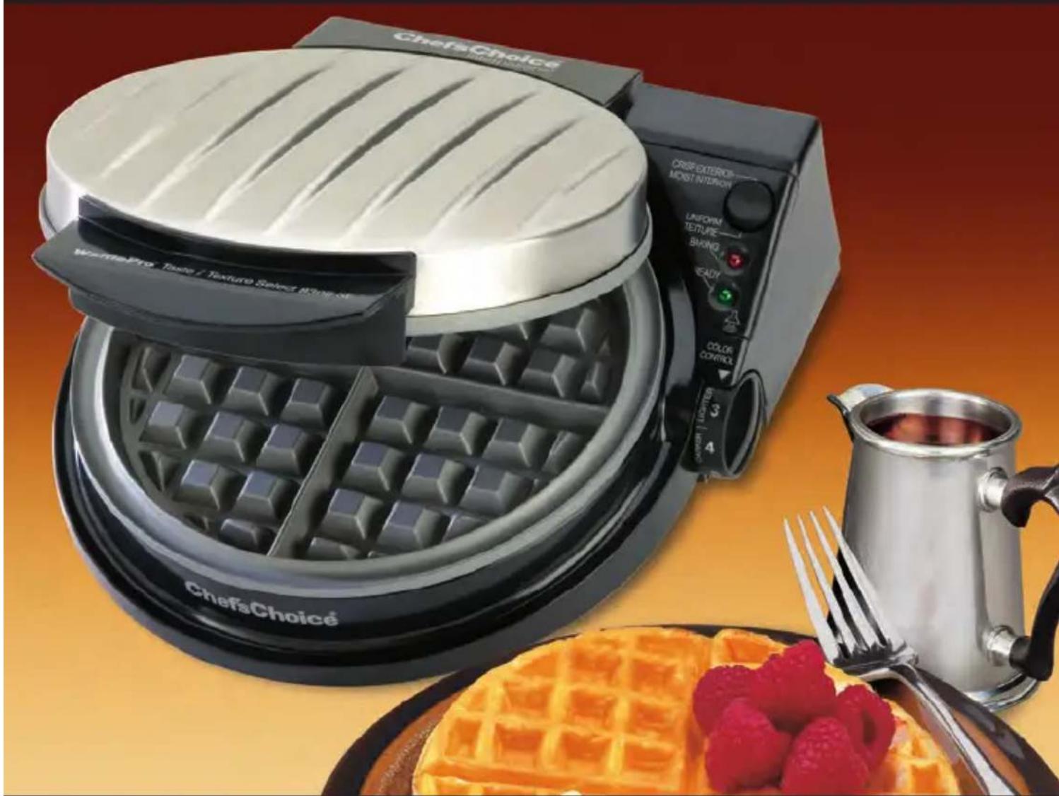 Chef's Choice WafflePro TasteTexture Select Model 830B - WafflePro® Taste/Texture Select® Sélecteur de goût/de texture - 1