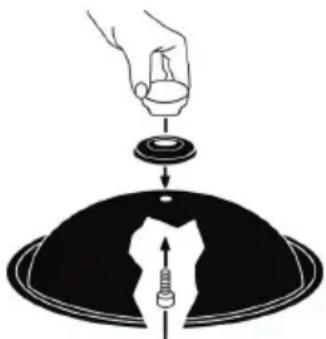WestBend 79586R - ASSEMBLE COVER KNOB (IF APPLICABLE) - 1