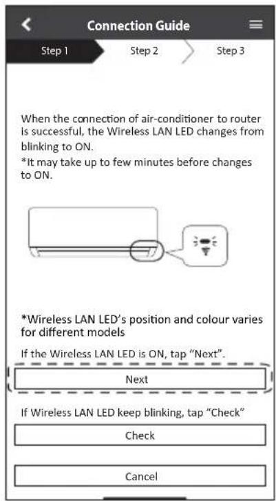 PANASONIC CSZ35XKEW - Connexion réseau avec le mode WPS (méthode 1) - 2