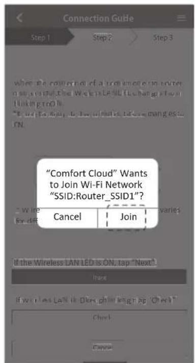PANASONIC CSZ35XKEW - Connection network using AP mode (method 2) - 6