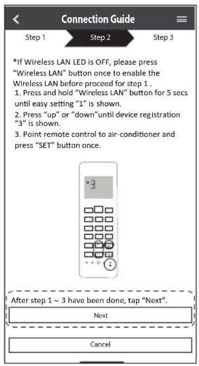 PANASONIC CSZ35XKEW - Select the air-conditioner and set the password - 2