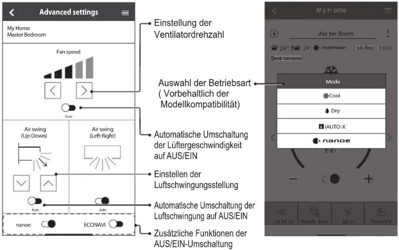 PANASONIC CSZ35XKEW - Starten Sie die Anwendung - 6