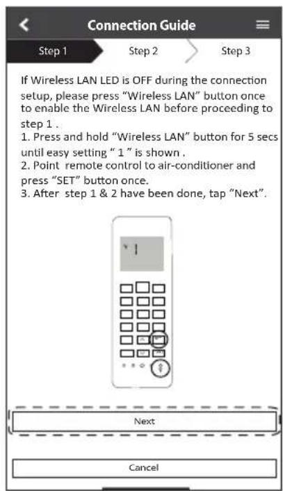 PANASONIC CSZ35XKEW - Connection network using WPS mode (method 1) - 2