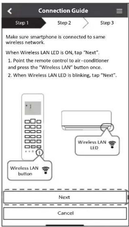 PANASONIC CSZ35XKEW - Setting connection network - 1