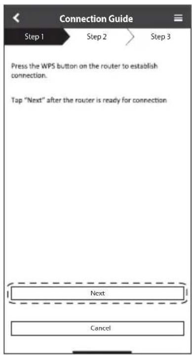 PANASONIC CSZ35XKEW - Connection network using WPS mode (method 1) - 1