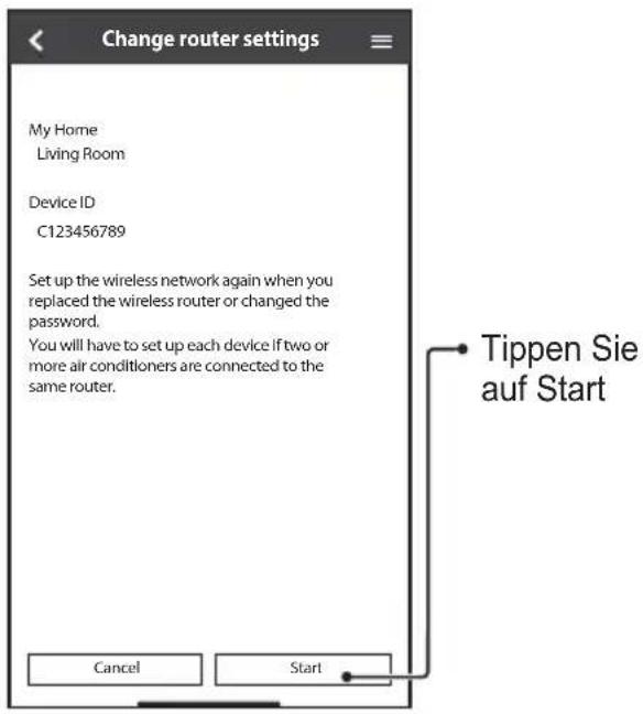 PANASONIC CSZ35XKEW - Ändern der Router-Einstellungen - 1