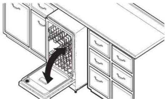 WHIRLPOOL WDP560HAMB - the Open and close door - 1