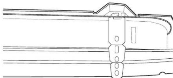 WHIRLPOOL WDP560HAMB - Insérer les brides - 1