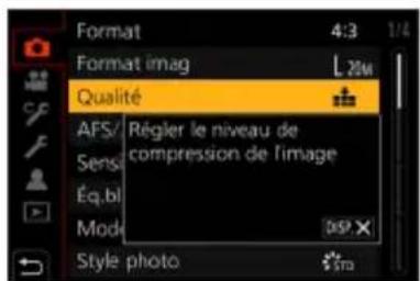 PANASONIC Lumix DCTZ96D - Appuyez à plusieurs reprises sur la touche [≠]jusqu'à ce que l'écran d'enregistrement ou de lecture réapparaisse. - 3