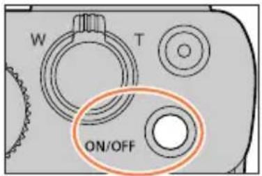 PANASONIC Lumix DCTZ96D - Appuyez sur la touche [ON/OFF] de l'appareil photo. - 1