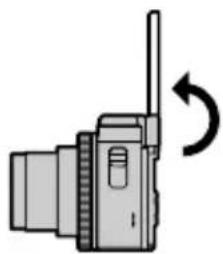 PANASONIC Lumix DCTZ96D - Faites pivoter l'écran comme illustré sur la figure. - 1