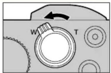 PANASONIC Lumix DCTZ96D - Déplacez la commande de zoom du côté W. - 1