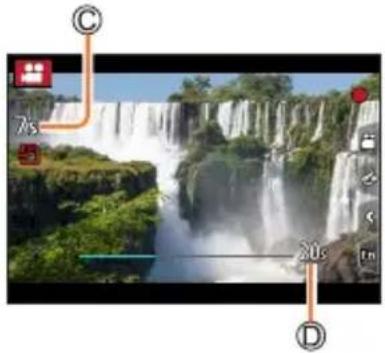 PANASONIC Lumix DCTZ96D - Appuyez sur la touche d'images animées (ou la touche d'obturateur) pour commencer à enregistrer. - 2