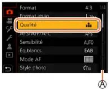PANASONIC Lumix DCTZ96D - - Au moyen de commandes sur écran tactile Touchez l'option de menu. - 1