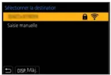PANASONIC Lumix DCTZ96D - Sélectionnez le point d'accès sans fil auquel vous êtes connecté. - 1