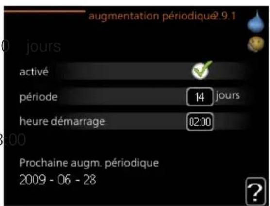 Nibe F125512 - Augmentation périodique - 1