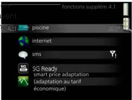 Nibe F125512 - Fonctions supplémentaires - 1