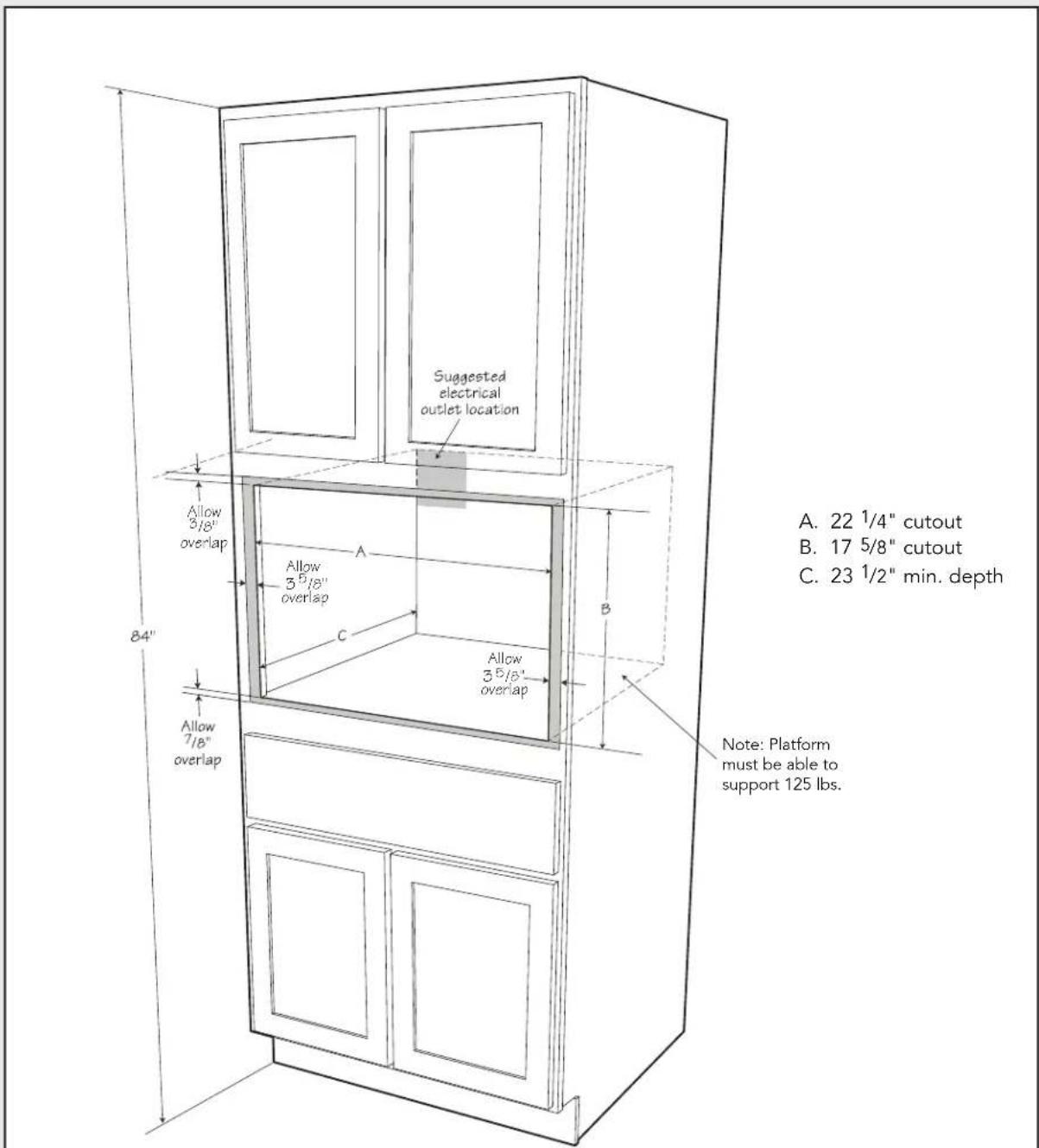 VIKING VMDD5306SS - Clearances and Dimensions for Standard Surface Mount - 1