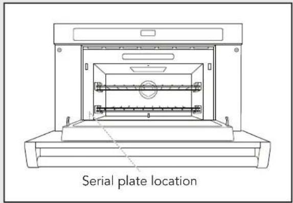 VIKING VMDD5306SS - Model and serial number location - 1