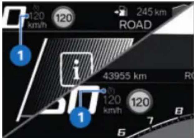 BMW R 1250 R (2022) - Affichage lors du réglage (informations de limite de vitesse actives) - 1