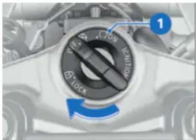 BMW R 1250 R (2022) - Mettre le contact - 1