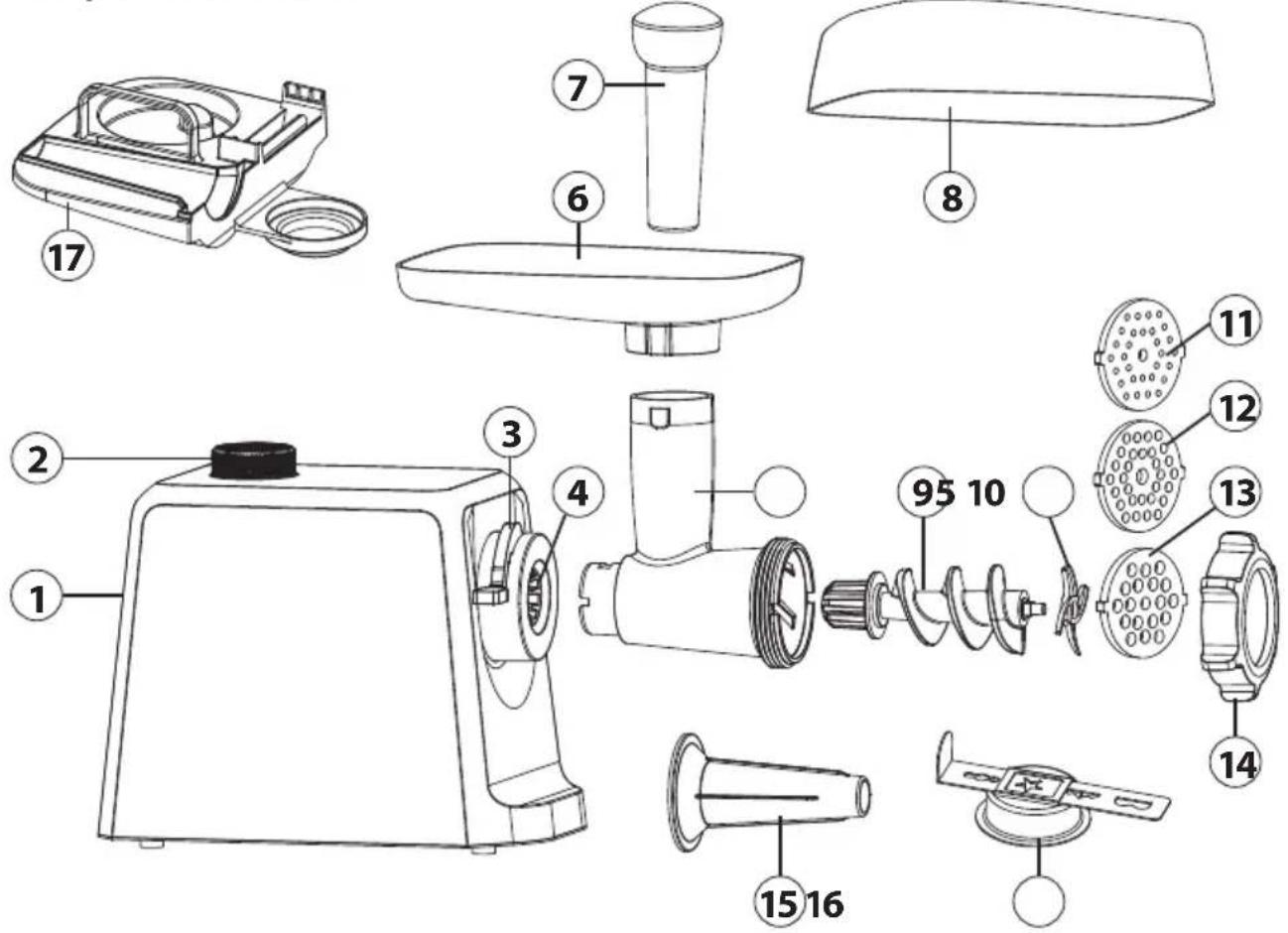 CASO FW 2500 - picadora de carne - 1