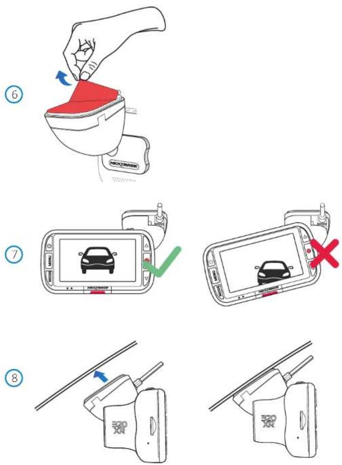 NEXT BASE 320XR - Fixer le support à la caméra dash cam - 2