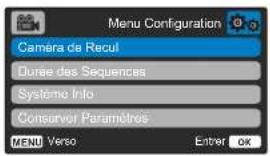 NEXT BASE 320XR - Options du menu configuration (suite) - 1