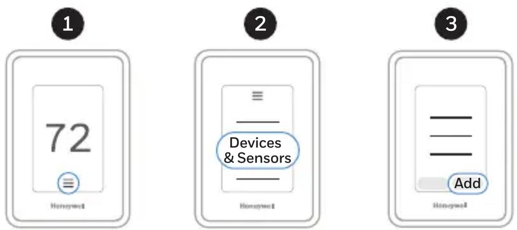 HONEYWELL RCHTSENSOR2PKU - Détecteurs de pièce sans fil pour thermostats intelligents T9 et T10 pro - 1