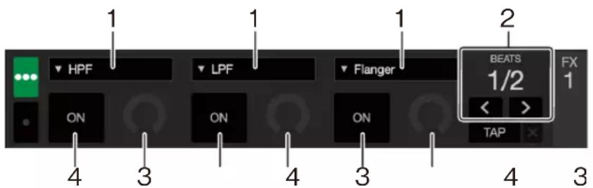 PIONEER DDJFLX4 - Utilisation des effets - 1