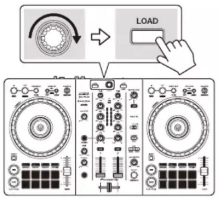 PIONEER DDJFLX4 - Chargement d'un morceau de musique sur un deck - 1