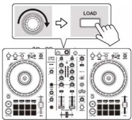 PIONEER DDJFLX4 - Chargement d'un morceau de musique sur un deck - 1