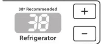 KITCHENAID KRFF305EBL - Para regular las temperaturas de punto de ajuste: - 1