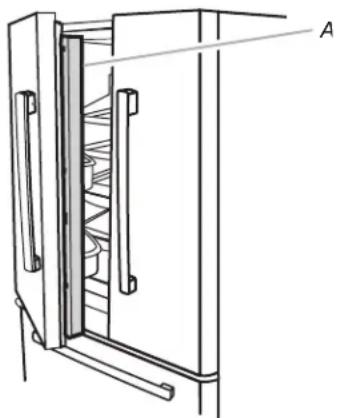 KITCHENAID KRFF305EBL - Cómo abrir y cerrar las puertas - 1