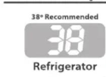 KITCHENAID KRBX109EBL - Para regular las temperatas de punto de ajuste: - 1