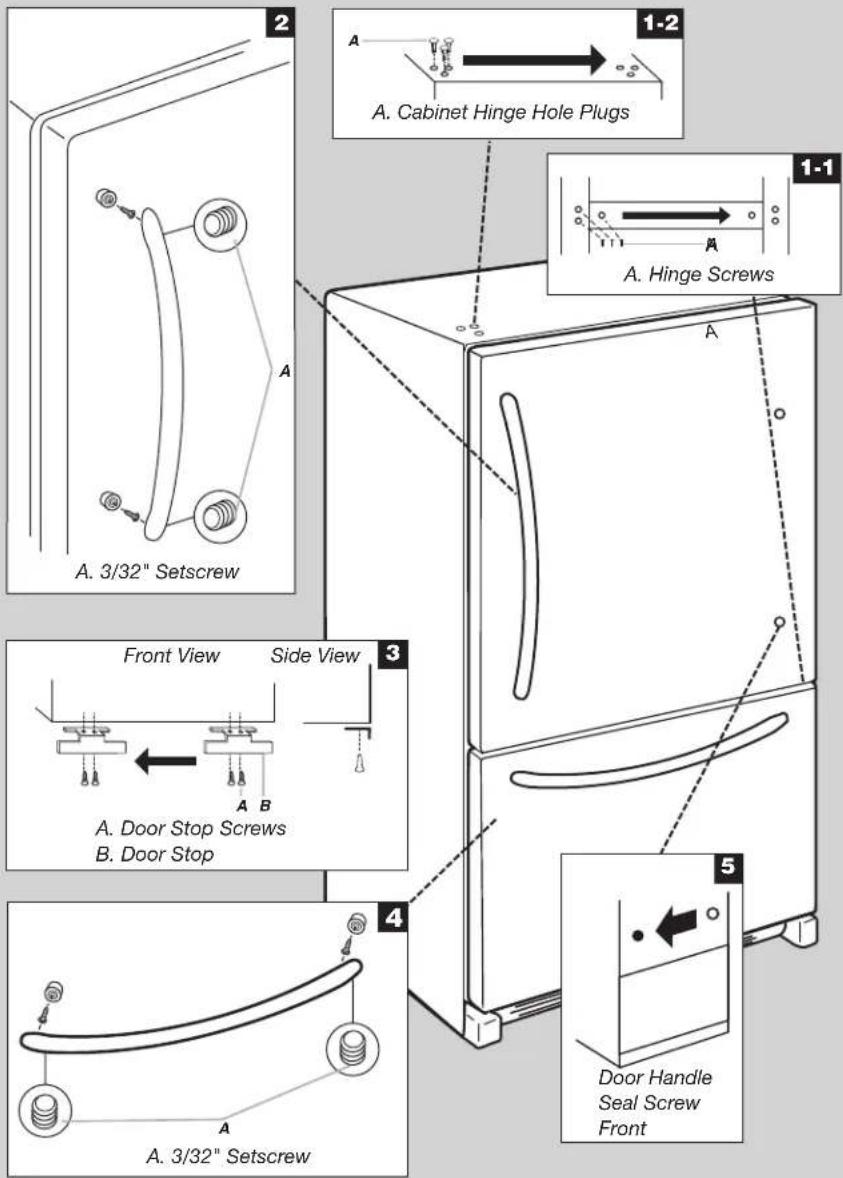 KITCHENAID KRBX109EBL - Door Removal &amp; Replacement - 3