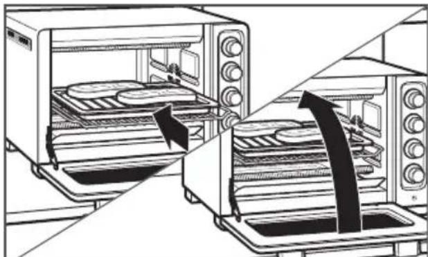 KITCHENAID KCO253BM - Recommended Rack Positions: Top - 1