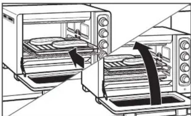 KITCHENAID KCO253BM - Posiciones recomendadas de la rejilla: Parte superior - 1